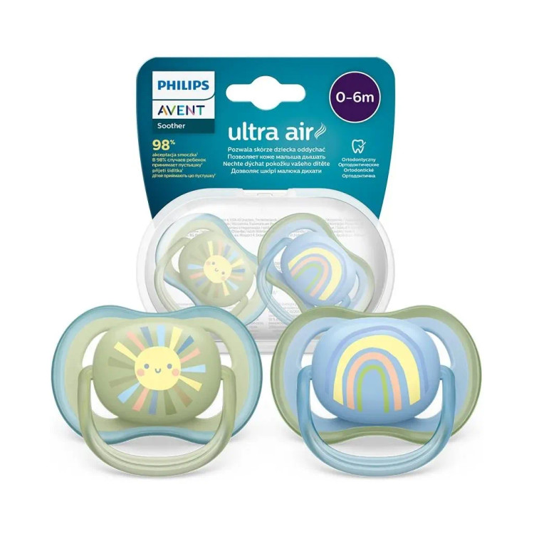 پستانک ارتودنسی فیلیپس اونت Ultra Air ماه 6-0